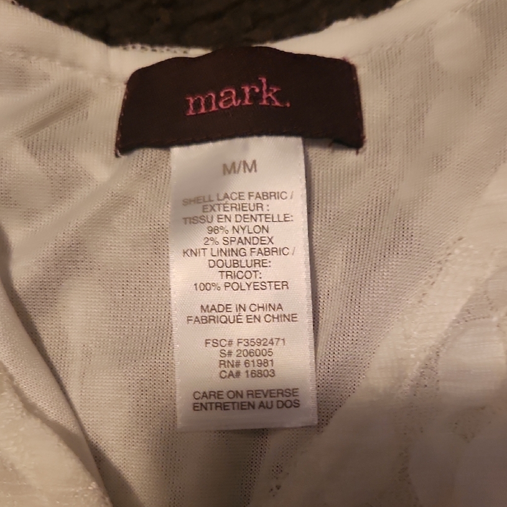 mark. Sleeveless White Textured Midi Dress - Picture 2 of 2